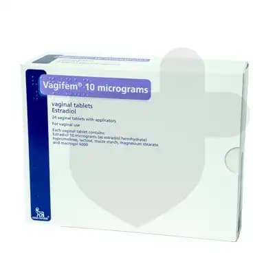 Vagifem packaging which is available to order online from NowPatient with free next day delivery