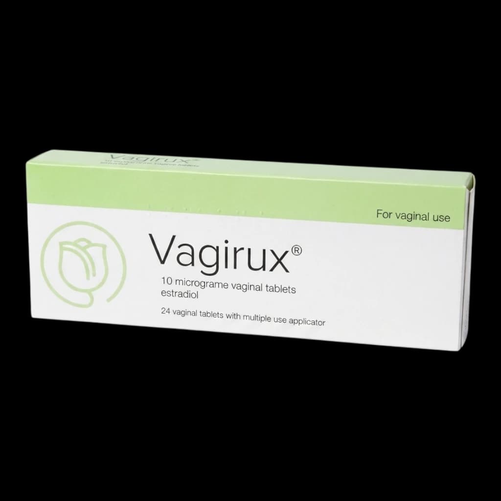 A box of vagilux on a white background.