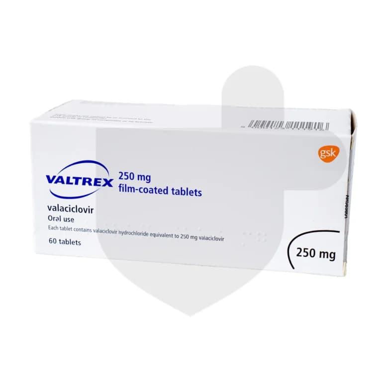 Valtrex packaging which is available to order online from NowPatient with free next day delivery