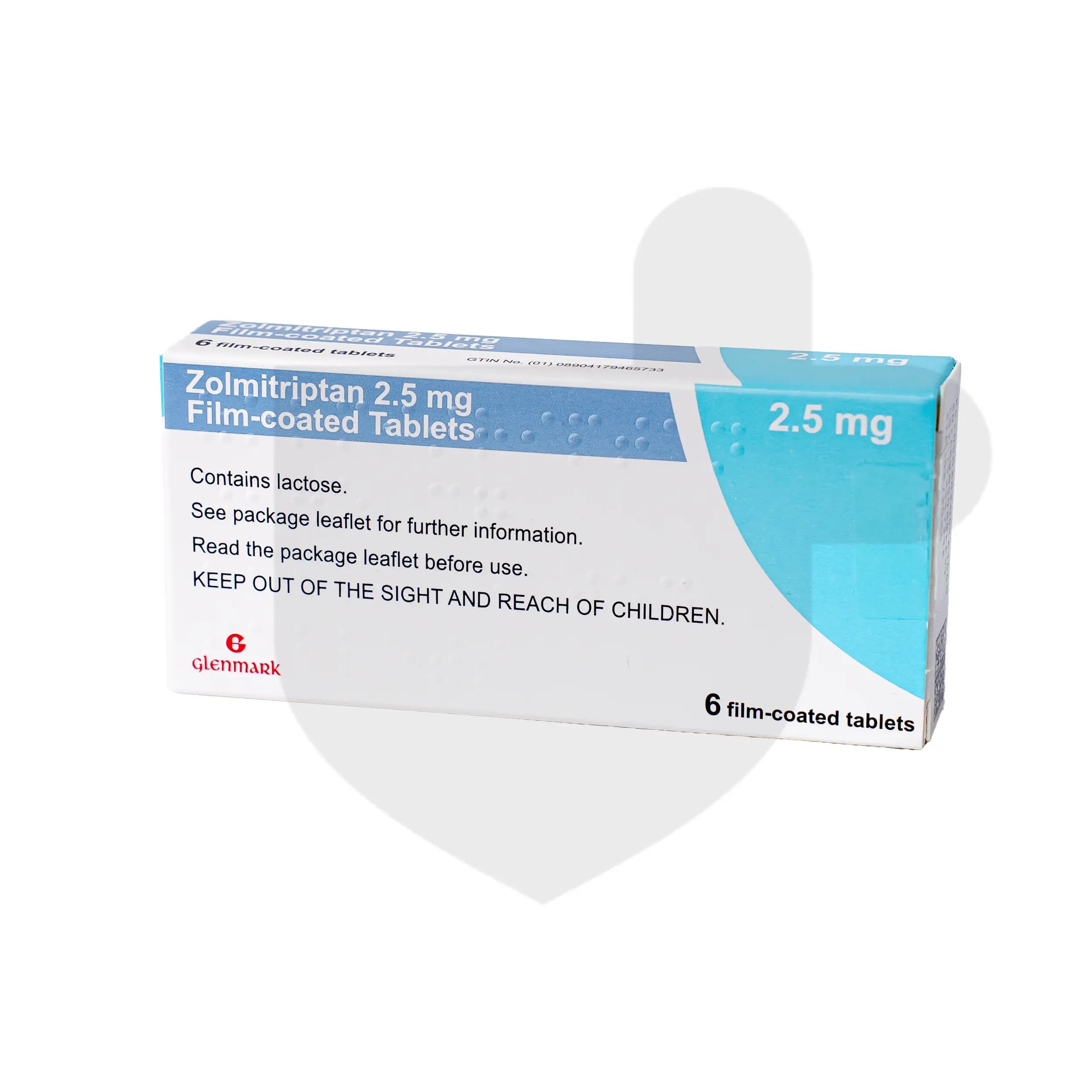 Zolmitriptan packaging which is available to order online from NowPatient with free next day delivery