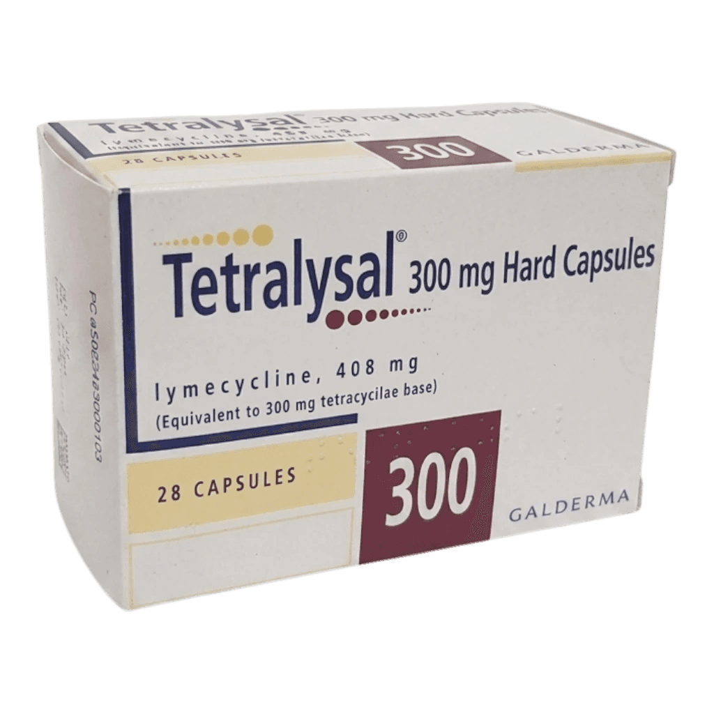Tetralysal 300 packaging which is available to order online from NowPatient with free next day delivery