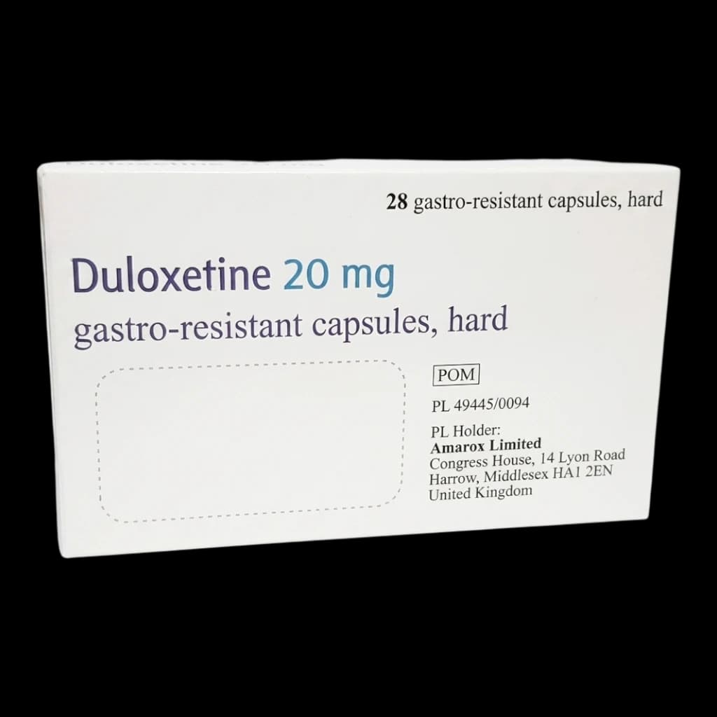 Duloxetine packaging which is available to order online from NowPatient with free next day delivery
