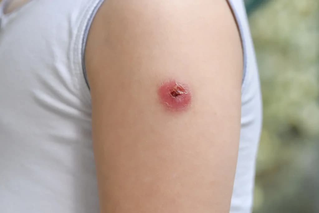 Example 2 of an infected insect bite
