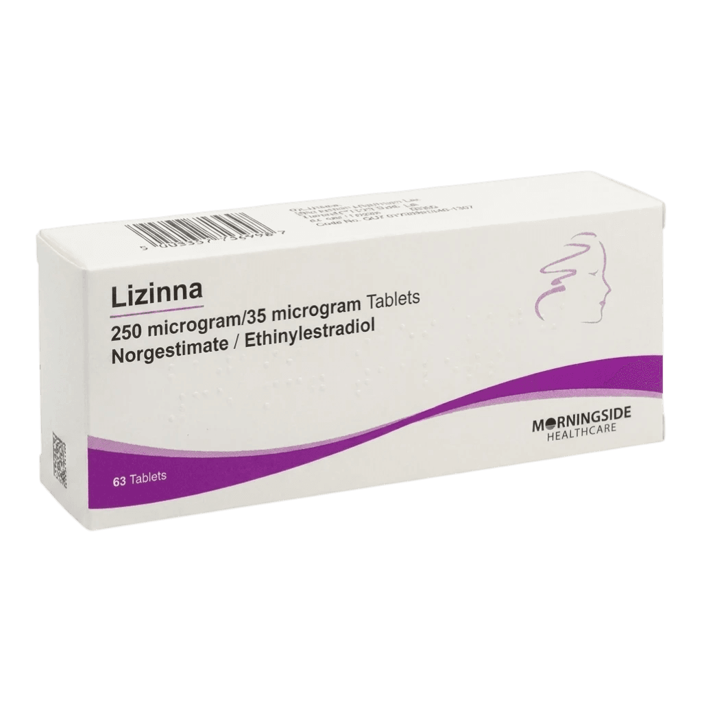 Lizinna packaging which is available to order online from NowPatient with free next day delivery