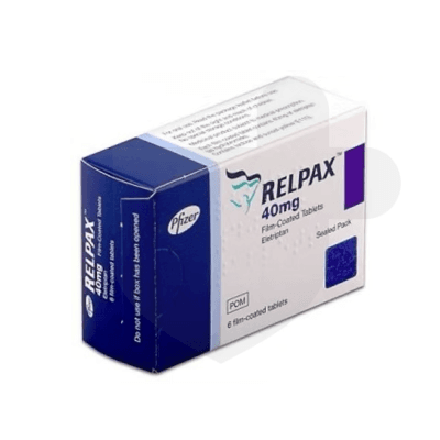 Relpax packaging which is available to order online from NowPatient with free next day delivery