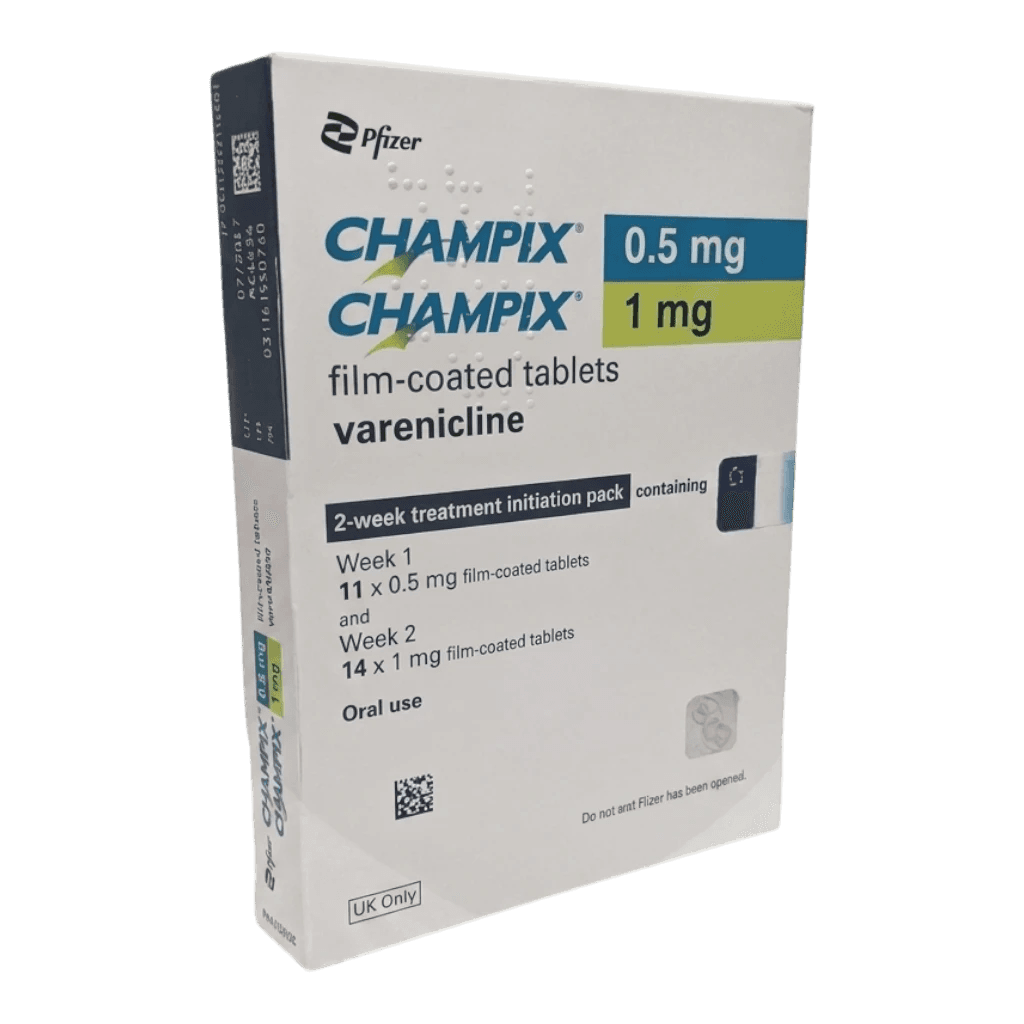 Champix 0.5mg-1mg medication pack