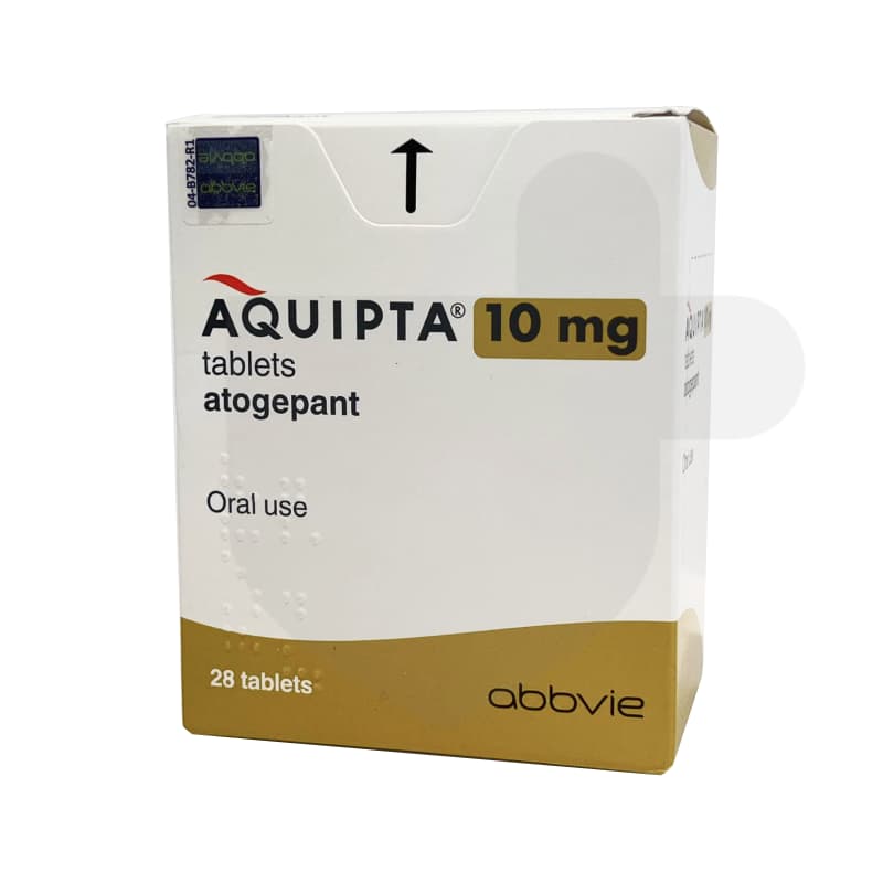 Aquipta packaging which is available to order online from NowPatient with free next day delivery