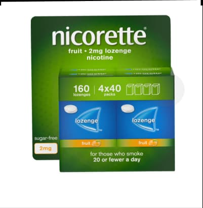 Nicorette Fruit 2mg lozenges for quitting smoking