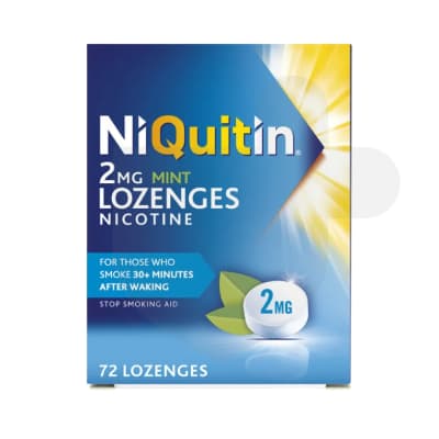 NiQuitin Mint 2mg lozenges for quitting smoking