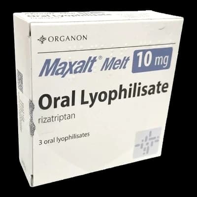 Maxalt Melt packaging which is available to order online from NowPatient with free next day delivery