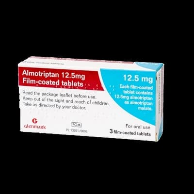 Azithromycin 12mg film-coated tablets containing almotriptan.