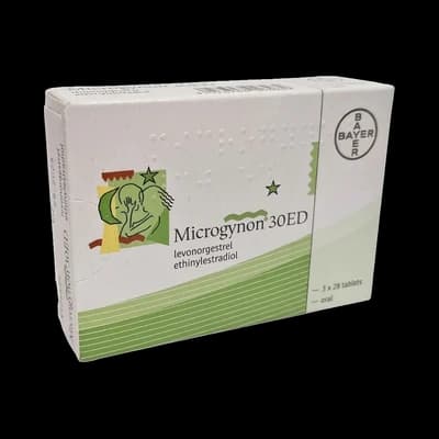 Microgynon 30 ED packaging which is available to order online from NowPatient with free next day delivery