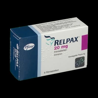 Relpax packaging which is available to order online from NowPatient with free next day delivery