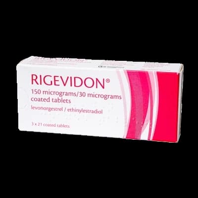 Rigevidon packaging which is available to order online from NowPatient with free next day delivery