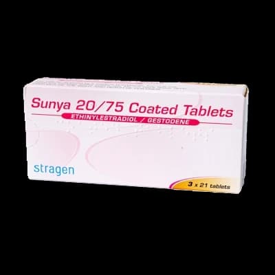Sunya packaging which is available to order online from NowPatient with free next day delivery