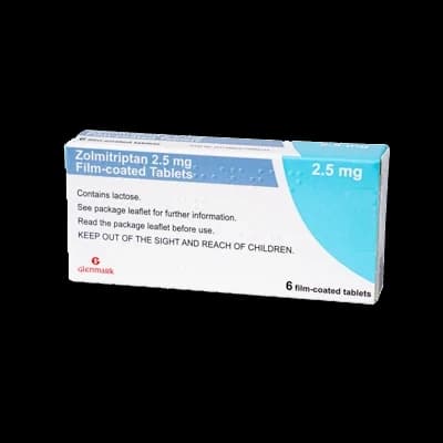 Zolmitriptan packaging which is available to order online from NowPatient with free next day delivery