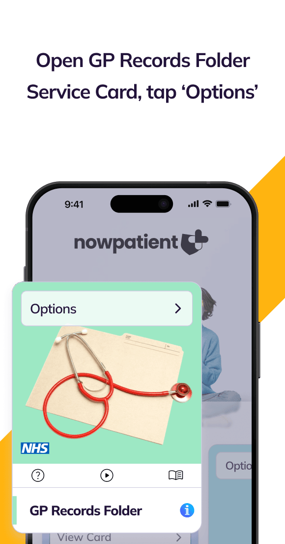 NowPatient GP Records Folder Step 1