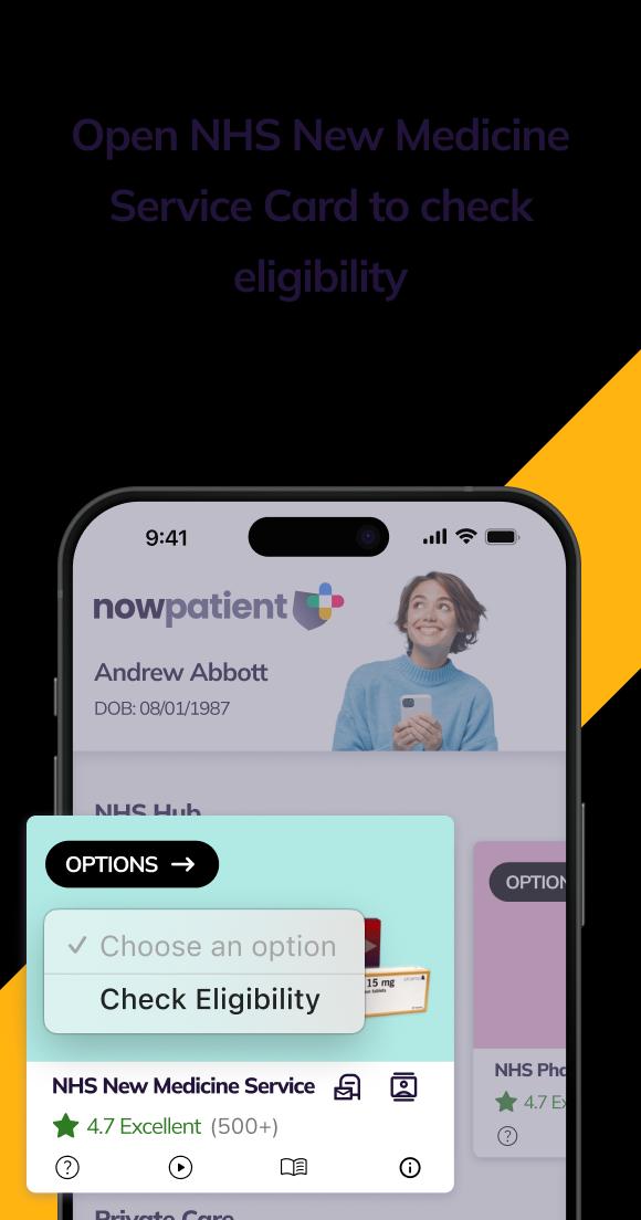 NHS New Medicine Service step 1 image