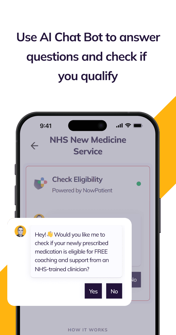NHS New Medicine Service image step