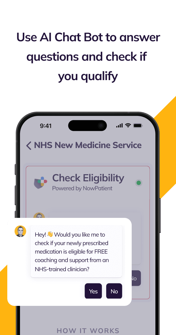NowPatient NHS New Medicine Service step 2