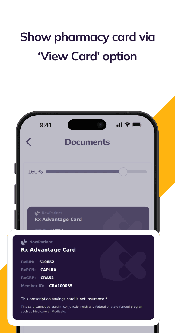 NowPatient Rx Advantage Card step 5