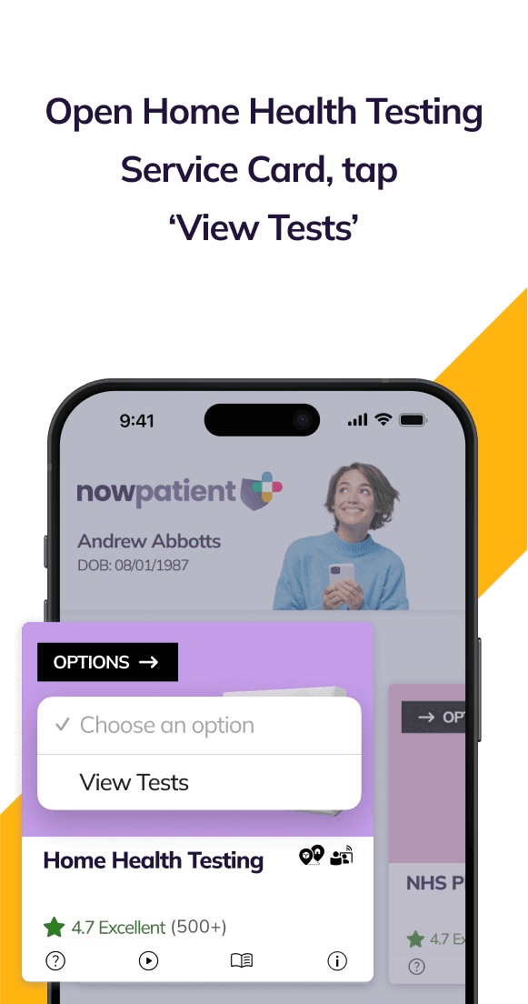 Home Health Testing image step 1