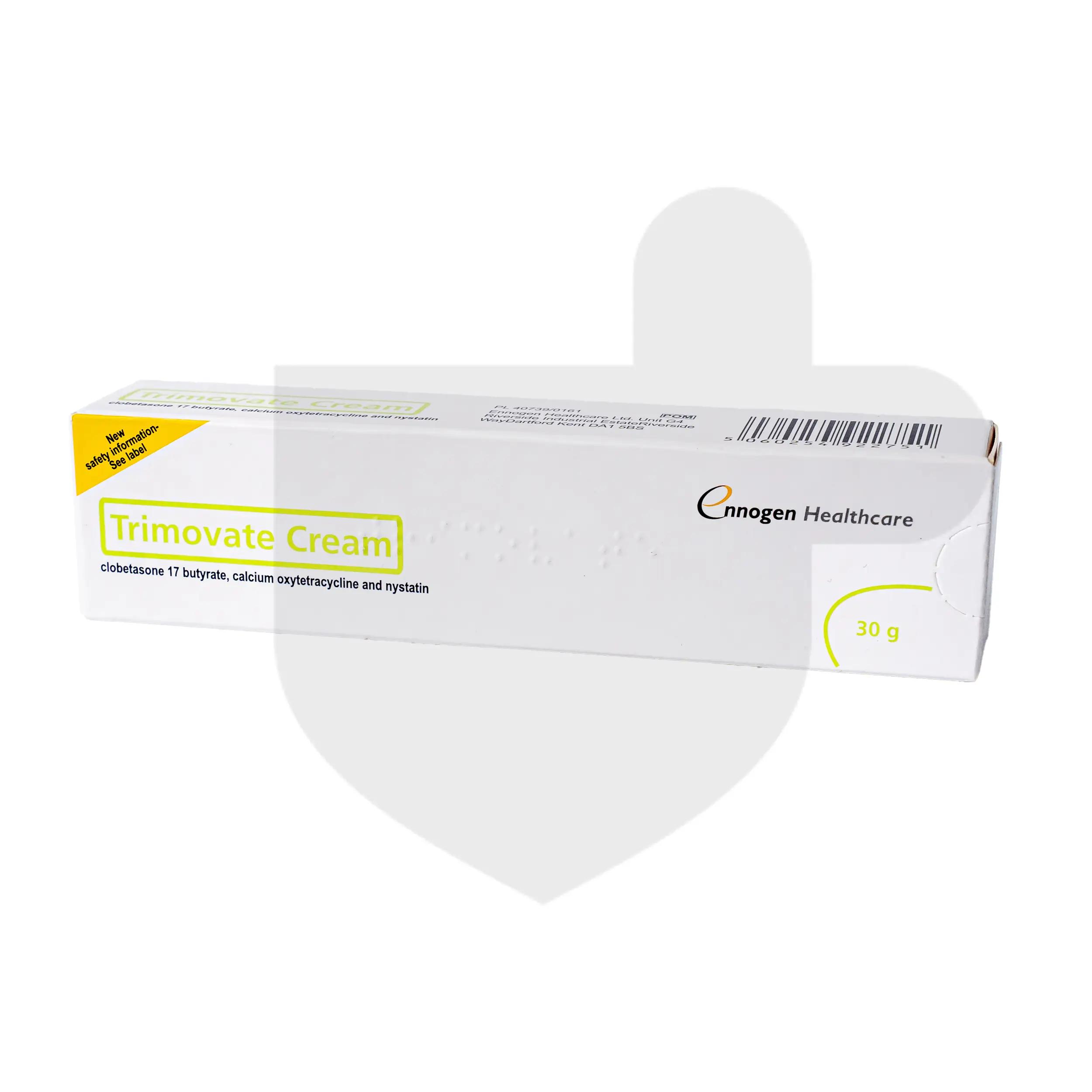 A box of cream on a white background.