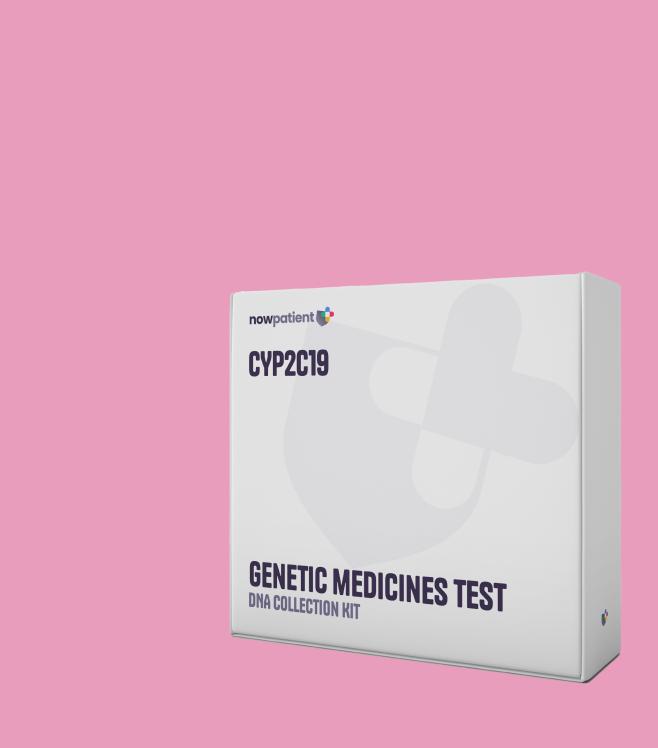 Genetic test on a pink background