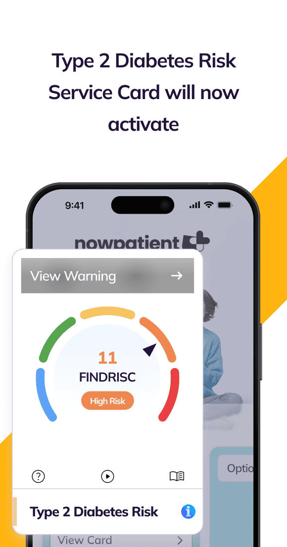 NowPatient Type 2 Diabetes Risk step 3