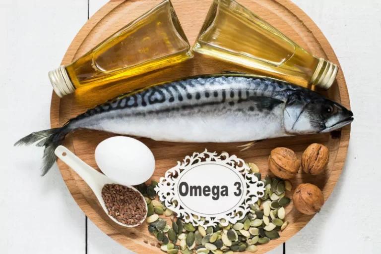 image of fish and food high in omega 3 which can be beneficial for the brain