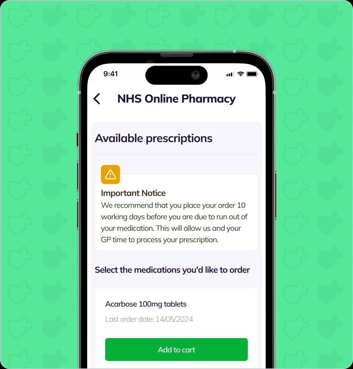 NHS Online Pharmacy Step 3