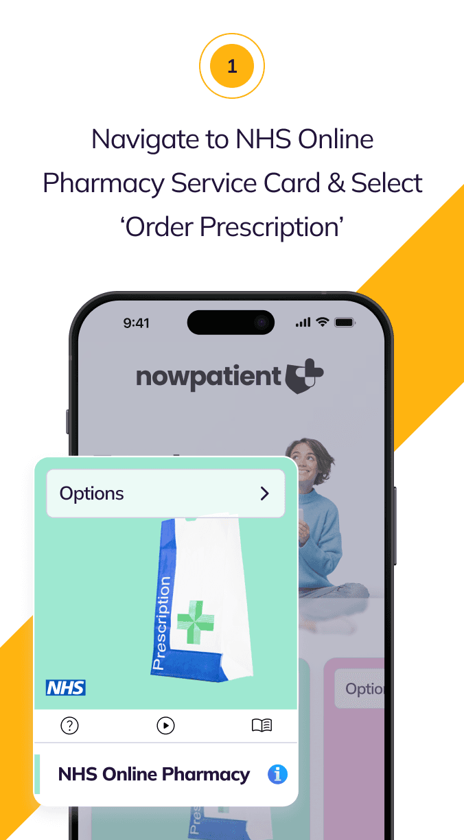 NowPatient's NHS Online Pharmacy Step 1