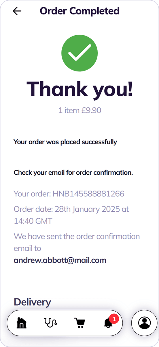 Order Completed - order