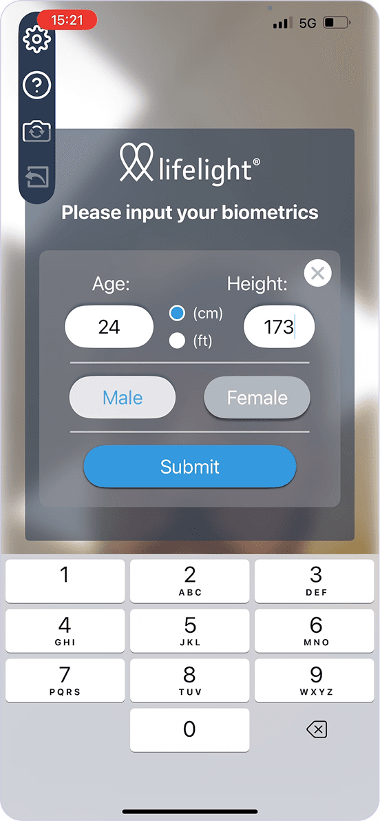 Enter Personal Details - Blood Pressure