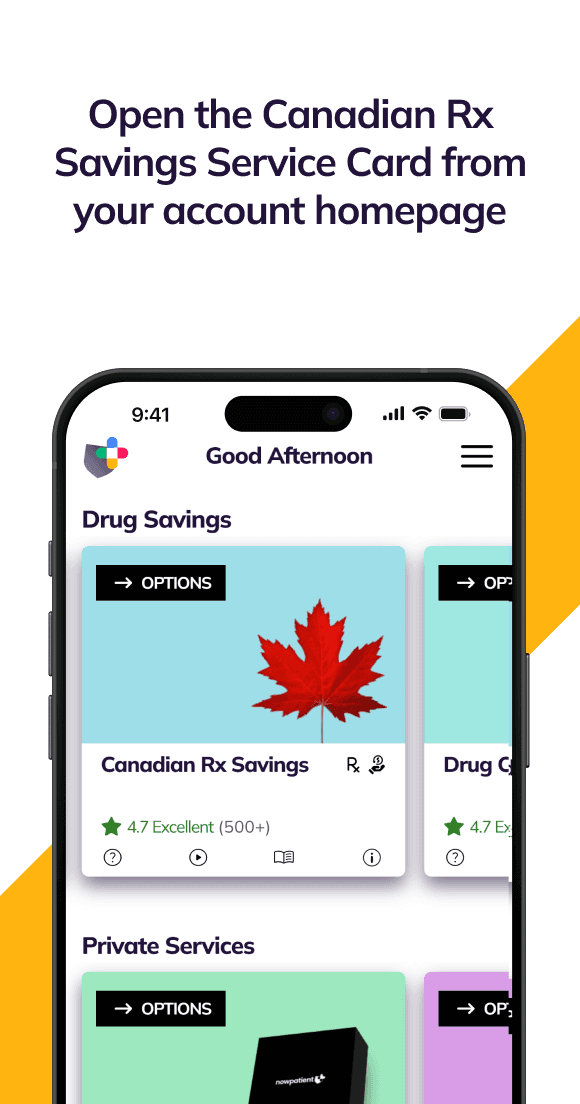 Canadian Rx Savings step 1