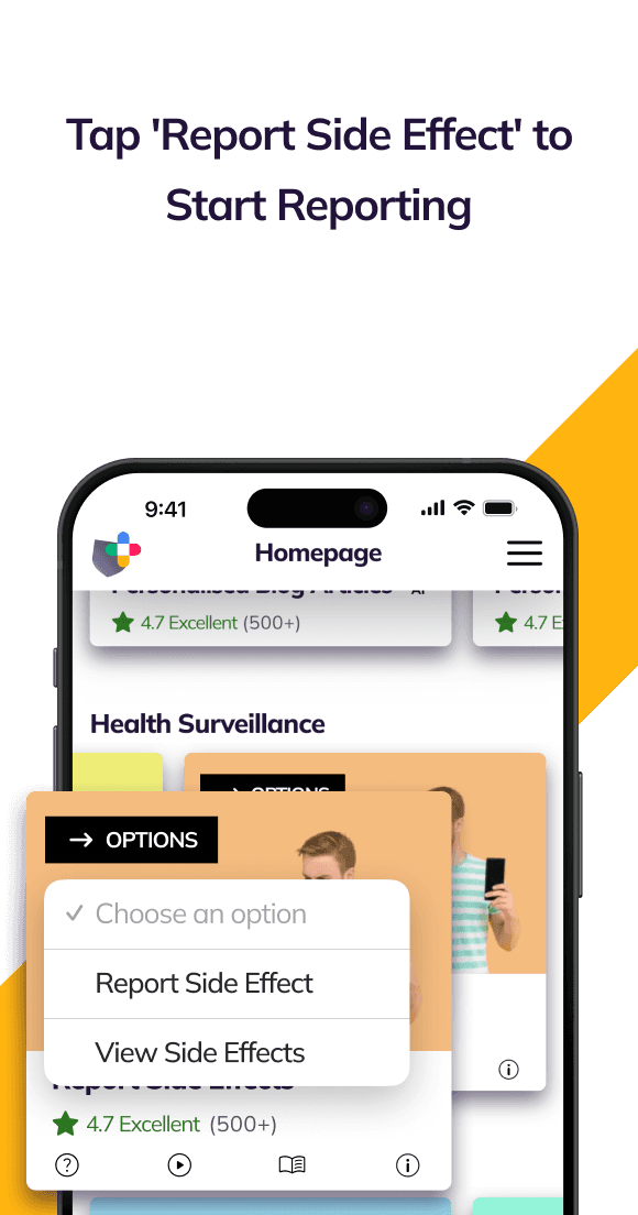 Report side effects step 2