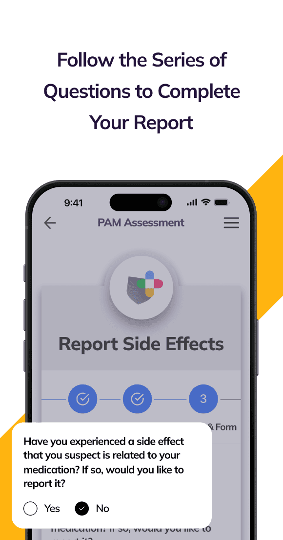 Report side effects step 3