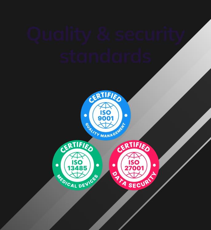 Quality & security standards