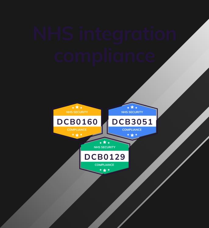 NHS integration compliance