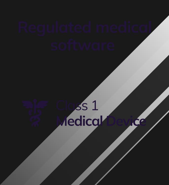 Regulated medical software