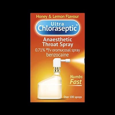 Ultra Chloraseptic Anaesthetic Throat Spray – Honey & Lemon Flavour