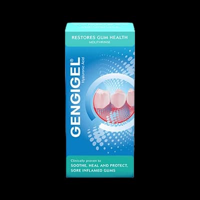 Gengigel Mouthrinse packaging which is available to order online from NowPatient with next day delivery