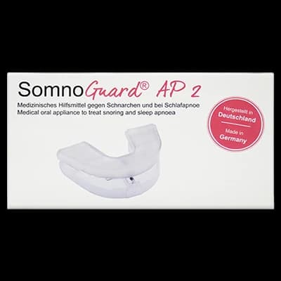 Tomed SomnoGuard AP 2 packaging which is available to order online from NowPatient with next day delivery