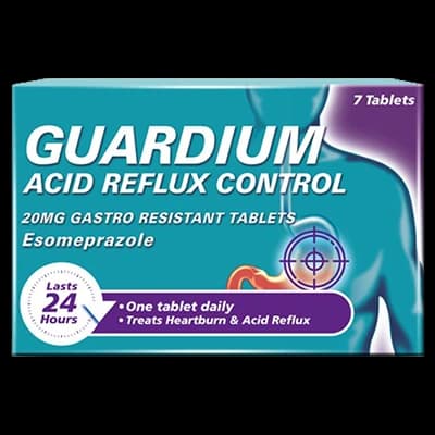 Guardium Acid Reflux Control 20mg Gastro Resistant Tablets Esomeprazole