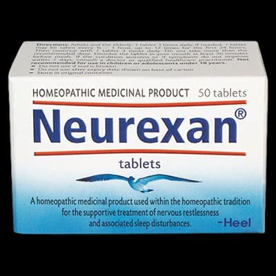 Neurexan Tablets packaging which is available to order online from NowPatient with next day delivery