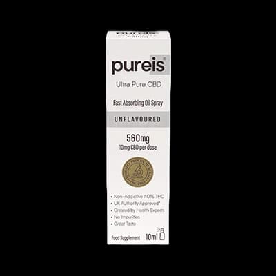 Pureis Ultra Pure CBD Fast Absorbing Oil Spray Unflavoured
