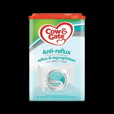 Cow & Gate Anti-Reflux packaging which is available to order online from NowPatient with next day delivery