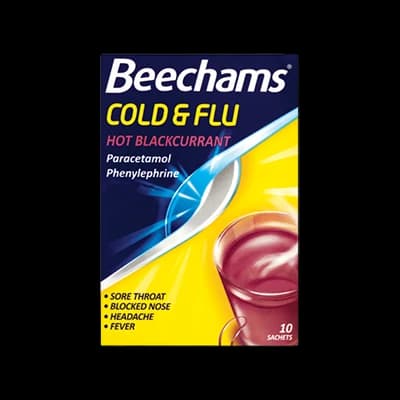 Beechams Cold & Flu Hot Blackcurrant