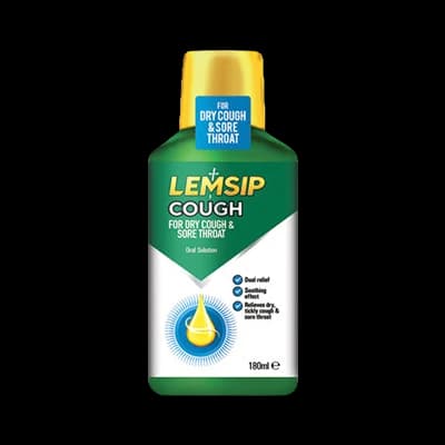 Lemsip Cough for Dry Cough & Sore Throat Oral Solution