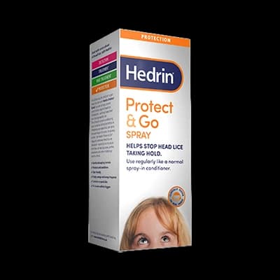 Hedrin Protect & Go Spray packaging which is available to order online from NowPatient with next day delivery